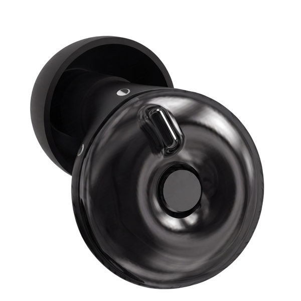 Blok V2 black earplug angle transparent
